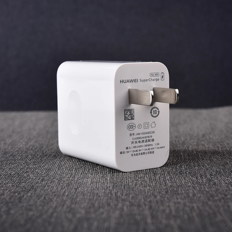 huawei 10V4A 40 Вт нагнетатель США зарядный адаптер 5A USB type c кабель для huawei P30 P20 P10 pro Nova 5 5 pro mate 30 20