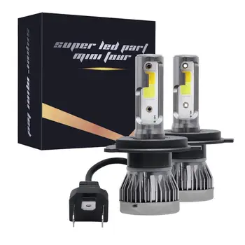 

COB H4 9003 HB2 90W 12000LM LED Car Headlight Conversion Kit Turbo Light Bulbs Hi/Lo Beam Double 6000K White +3000K Yellow Light