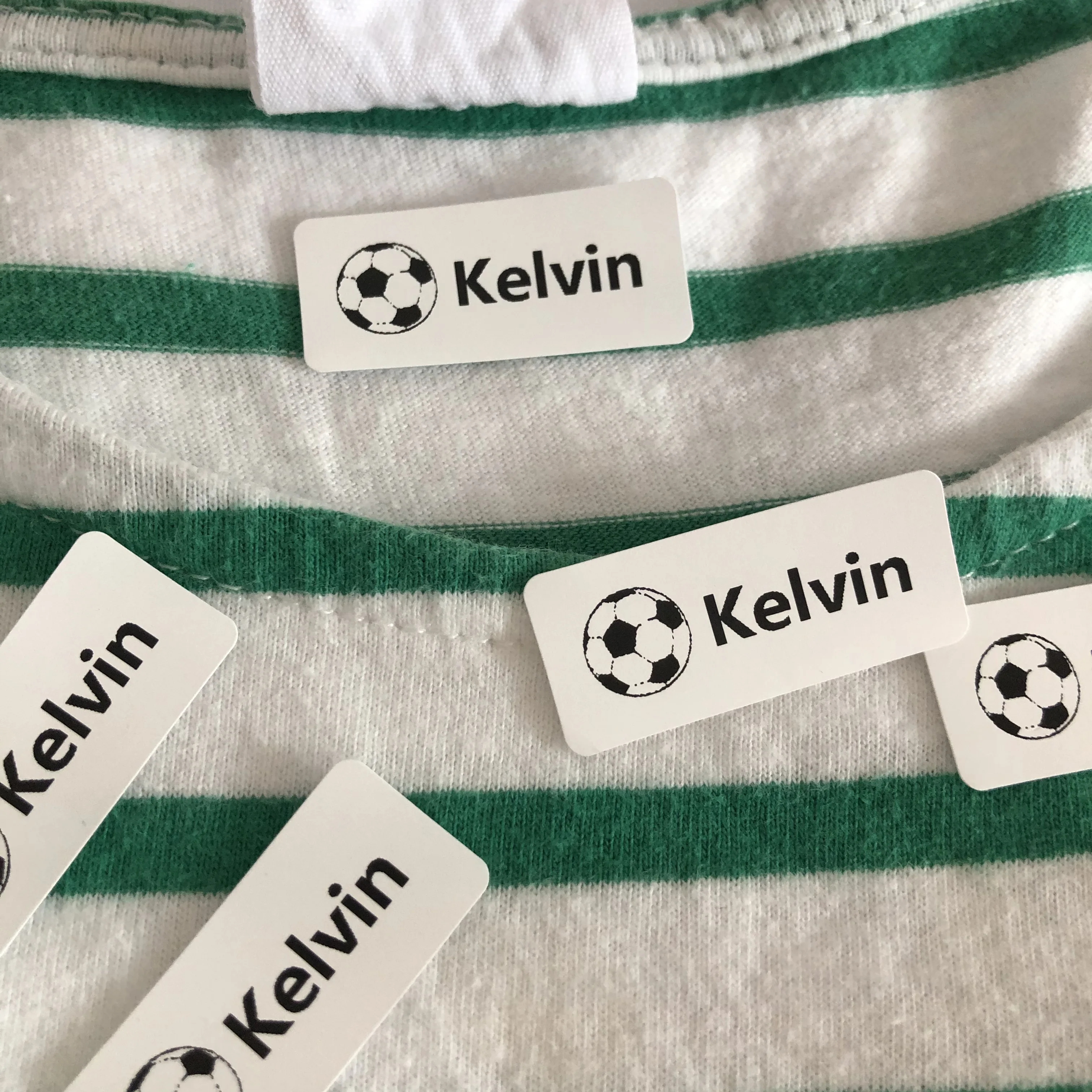 Boy Football Sport Name Tapes Personalised Iron On Name Labels ideal for  School Uniform tags 30x13mm - AliExpress Home & Garden