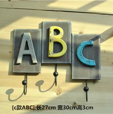 Creative Handmade Wooden Clothes Hook Door Key Hook Wall Coathang Wall Wall Coat Hooks for Wall