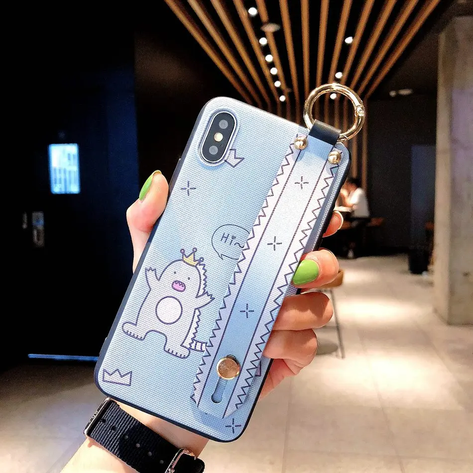 Для huawei P Smart чехол Модный шнурок для цветов Floop Stand Cover для Honor 20i/10i 20 8X 9X V10 V20 Play 10 Lite 9Lite - Цвет: B2