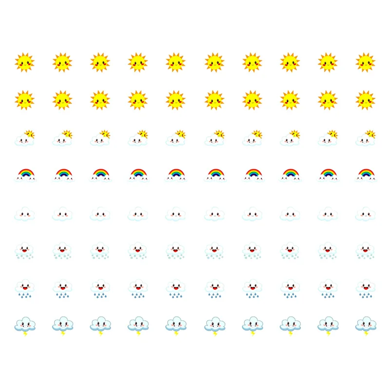 1 шт. Симпатичные Погода логотип смайлик Precut канцелярские принадлежности альбом для вырезок планировщик искусство Эстетическая наклейка Путешествия Пуля журнал поставок - Цвет: PK477