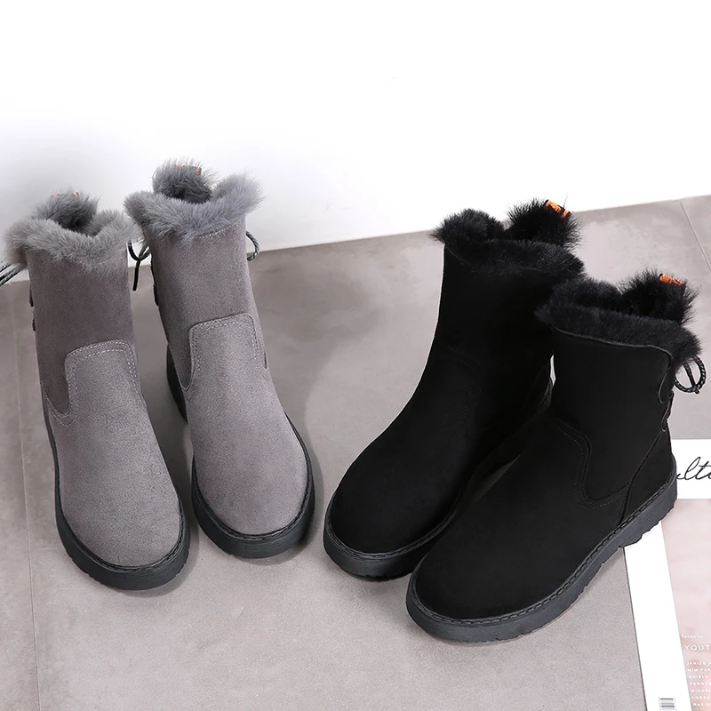 Женские зимние ботинки г. Модная женская обувь на меху женские дышащие милые хлопковые ботинки без шнуровки пикантная Очаровательная прогулочная обувь