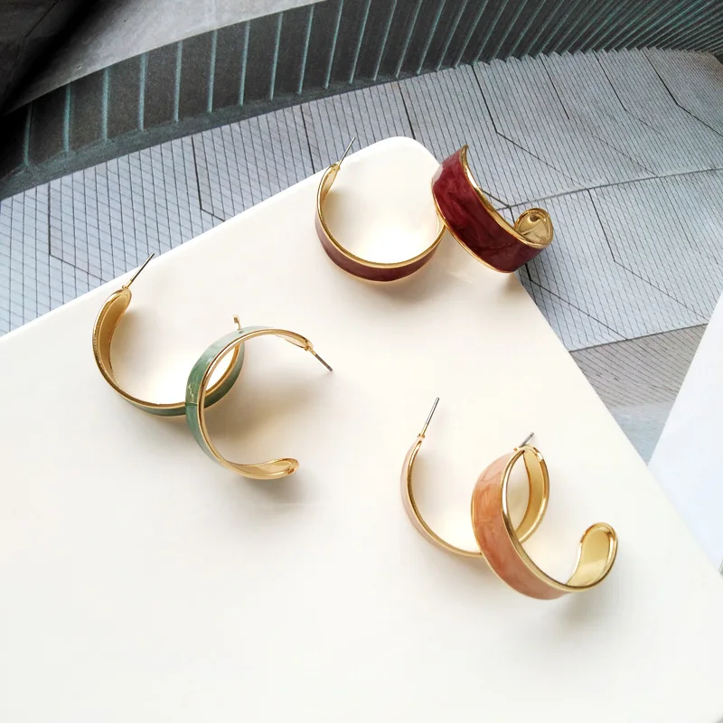 Модные большие серьги в форме Джокера с, женские серьги-гвоздики, металлические ретро уличные серьги-гвоздики для женщин, ювелирные изделия