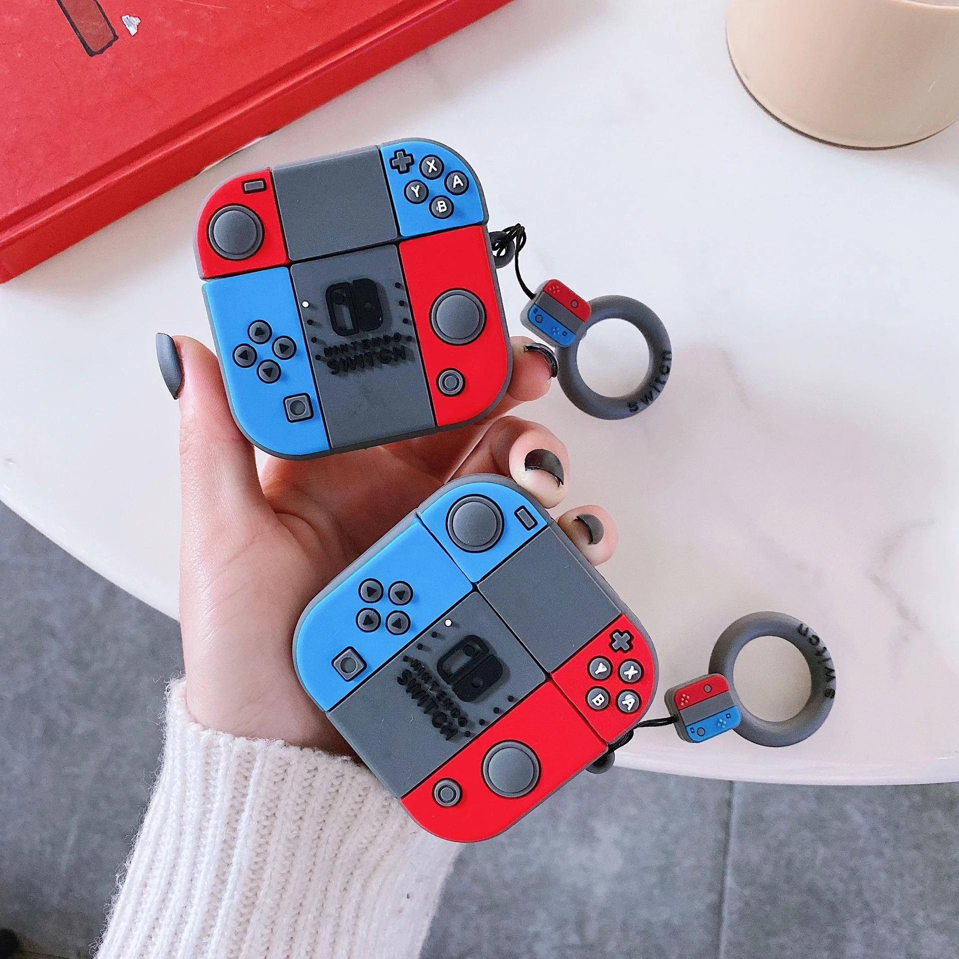 Новый переключатель игровой контроллер брелок Nintendo Switch Apple AirPods 1/2 Bluetooth гарнитура