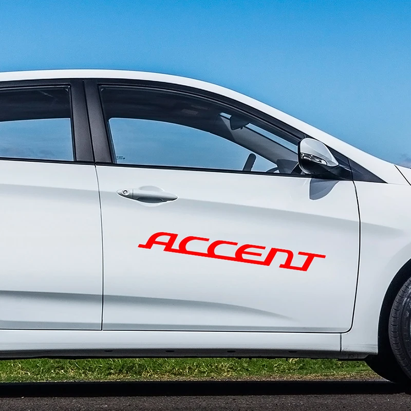 4 шт. автомобильные светоотражающие наклейки из ПВХ для Hyundai Accent Auto|Наклейки на