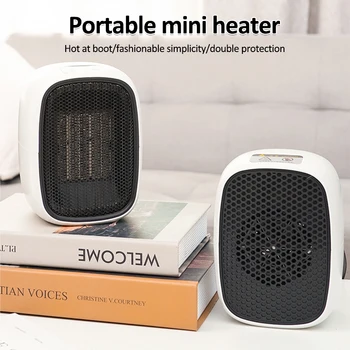 

500W 3 Second Fast Electric Heater Fan Mini Portable Heater Stove PTC Ceramic Warmer for Winter Household Indoor Heating Camping