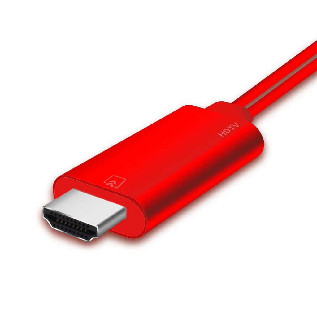USB к HDMI адаптер конвертер кабель 3 в 1 Многофункциональный av-кабель USB к HDMI кабель для HD ТВ телефона