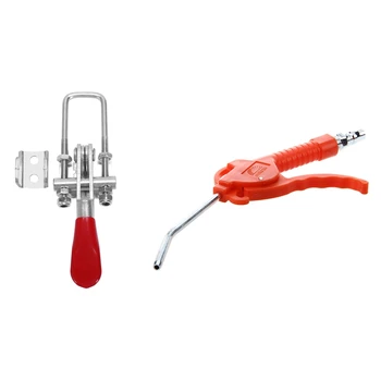 

2 Pcs Accessories: 1 Pcs Metal Latch Action Push Pull Toggle Clamp & 1 Pcs Gun Grip Air Blower Gun Duster Blower