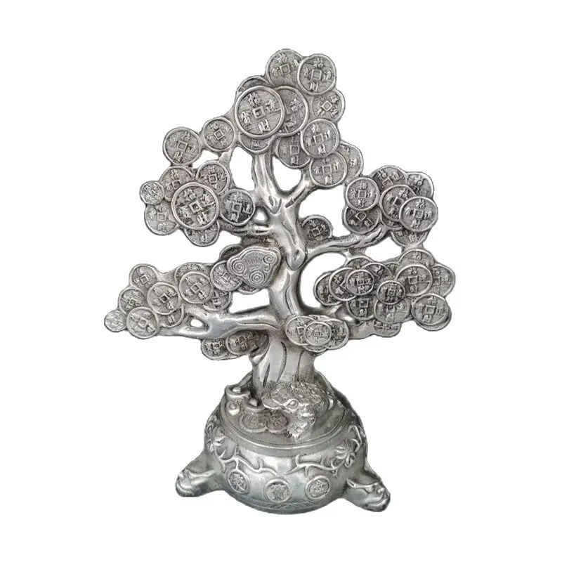 

Chinese Old Tibet Silver Carving Money Tree