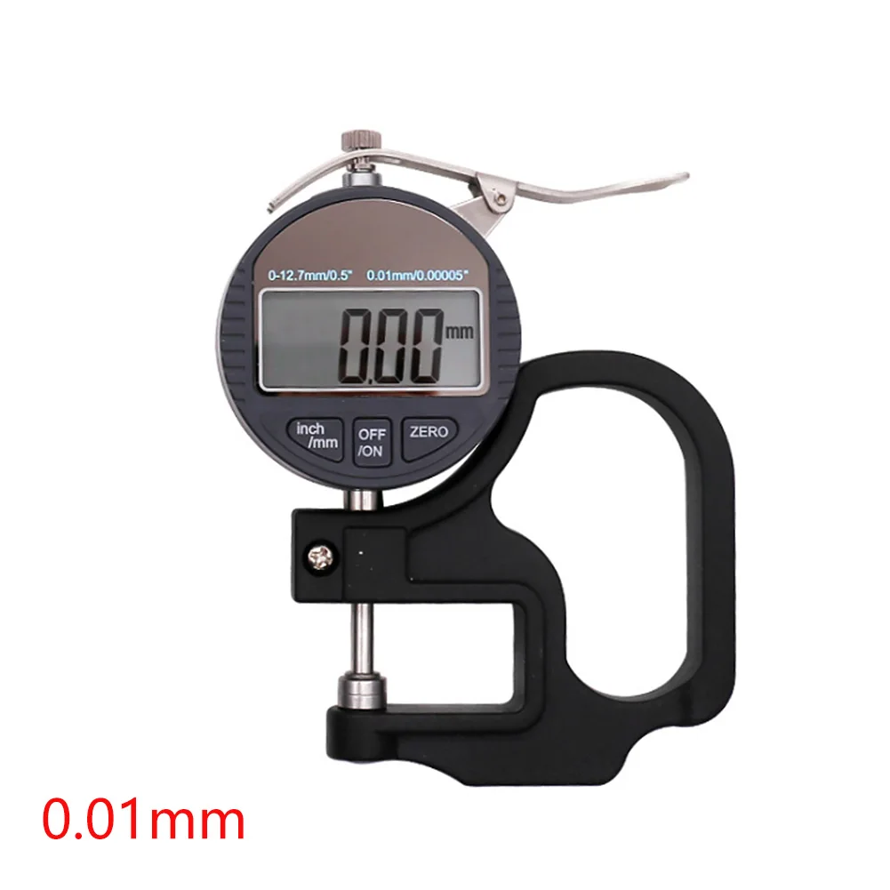 0-12.7mm 0.01/0.001mm For Paper Handheld Thickness Gauge Leather Electronic LCD Screen Meter Portable Measuring Tool Micrometer - Цвет: 0.01mm