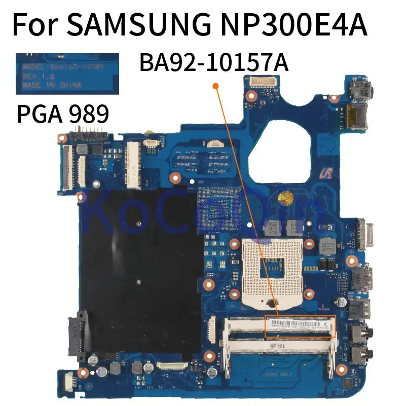 Материнская плата для ноутбука SAMSUNG NP300E4C BA41-01974A BA92-10157A PGA 989 SLJ8F DDR3 | Компьютеры и
