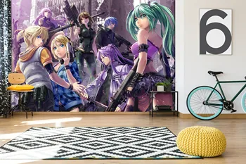 

[Self-Adhesive] 3D Hatsune Miku 214 Japan Anime Wall Paper mural Wall Print Decal Wall Murals Belly