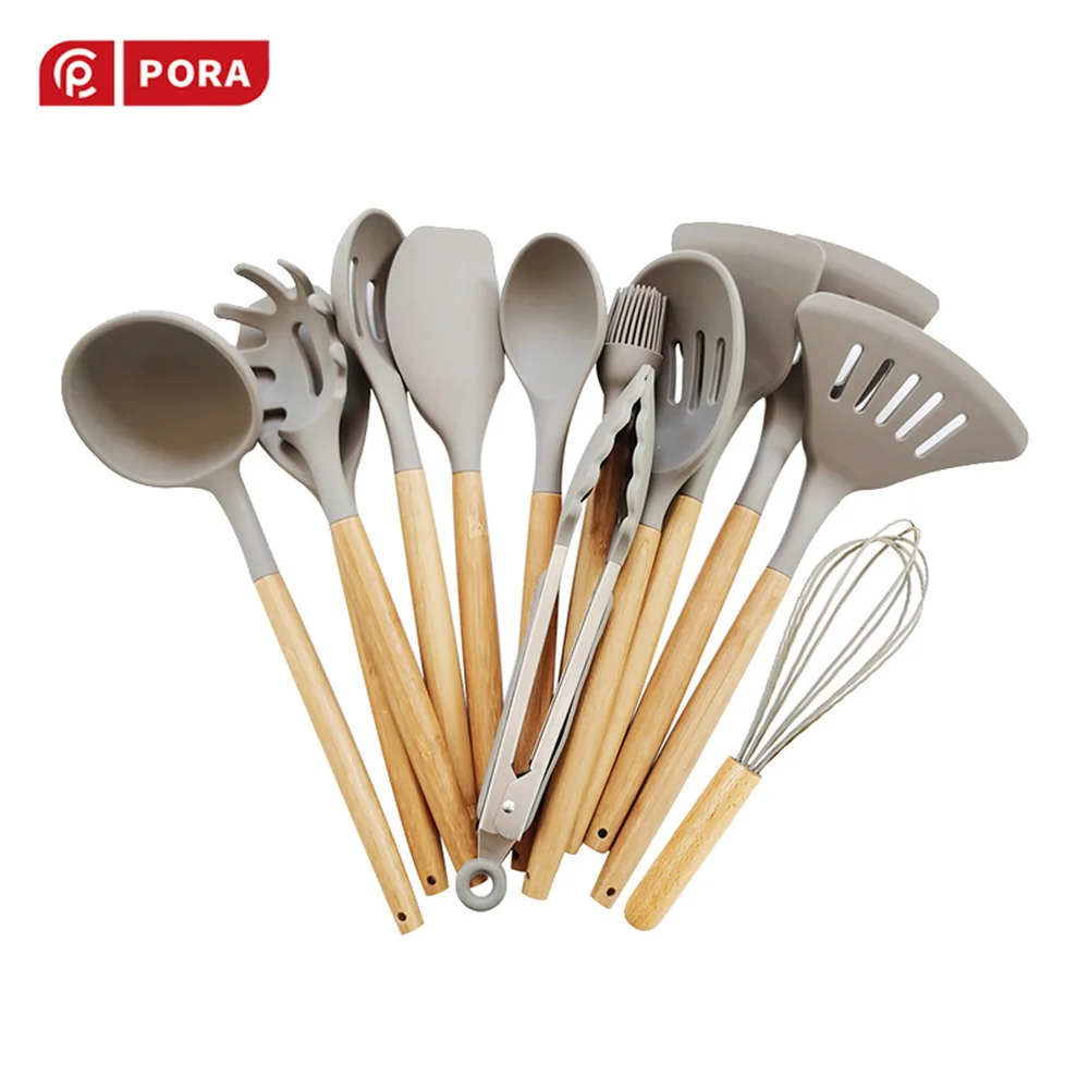 Силиконовая кухонная утварь 1 шт. кухонные инструменты лопатка щипцы ложка для