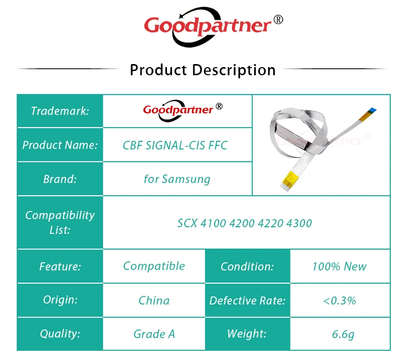 1X JC39 00358A сканирования кабель CBF сигнала СНГ FFC Для Samsung SCX 4100 4200 4220 4300 для XEROX WorkCentre