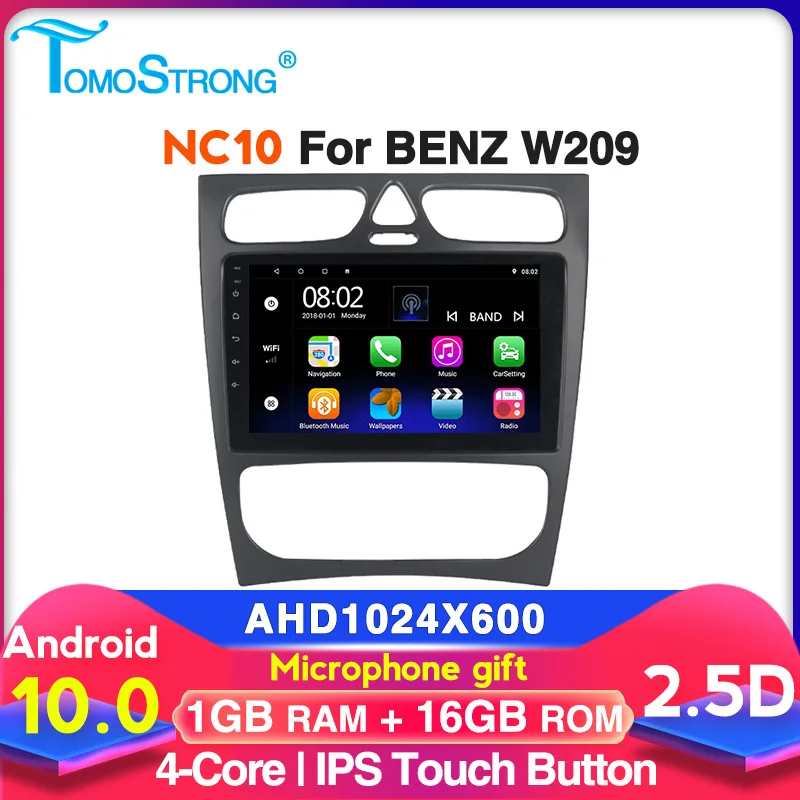 Автомагнитола на Android с GPS-навигацией для Mercedes Benz CLK W209 Vito W639 Viano мультимедийный