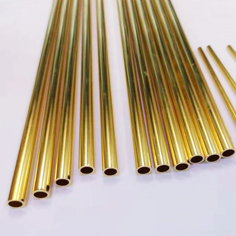 Brass Tubes 2pieces 100mm for DIY Knife Handle