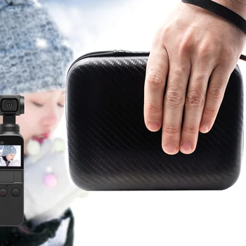 

Hard Shell Storage Box Zipper Protective PU Leather Fashion Travel Portable Case Wear Resistant Bag For DJI OSMO Pocket Action