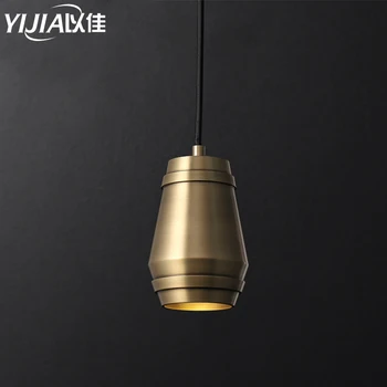 

Nordic Simple Modern Brass light Gold Pendant Lights Bedroom Bedside Hanglamp Dining Room Bar Restaurant Kitchen Hanging Lamps