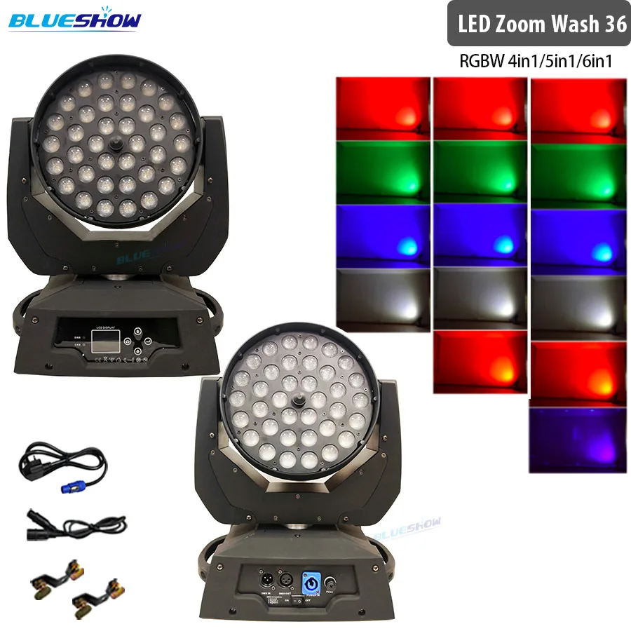 Без налога Лира стирка 36x12 Вт 36x15 36x18W 4in1 5in1 6in1 зум перемещение головы светильник