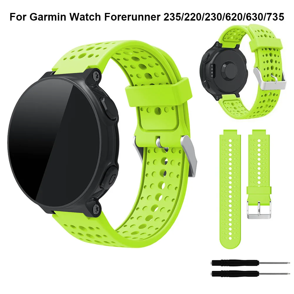 Ремешок для наручных часов Garmin Forerunner 735XT/735/220/230/235/620/630 Смарт-часы мягкий Замена для силиконового ремешка ремешок для наручных часов браслет