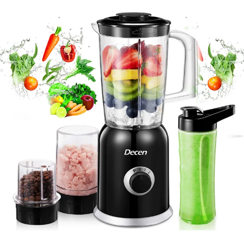 

Blender Mixer Electric Juicer Coffee Grinder with 40 Oz Jar 4 Titanium Blades Professional Food Processors Smoothie Machine