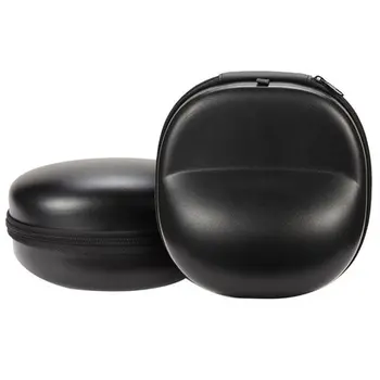 

Black EVA headset Box 20*18*10cm Portable EVA Carrying Hard Case Bag Storage Box For Earphone Headphone
