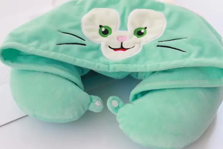 Медведи Duffy и shelliemay stellalou Rabbit ухода за кожей шеи U формы из пены с эффектом памяти NAP самолет путешествия с капюшоном Шея Подушка u-образной формы Подушка дорожная подушка
