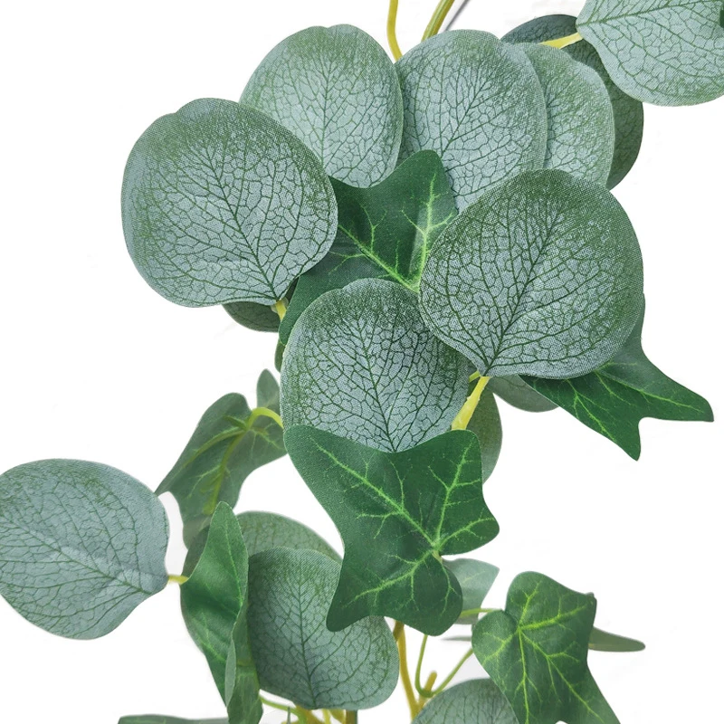 JAROWN Artificial Eucalyptus Vine Home Decoration Willow Leaf Rattan Plants Wall Hanging DIY Garland Wedding Decor Garden Sztuczne Kwiaty (11)