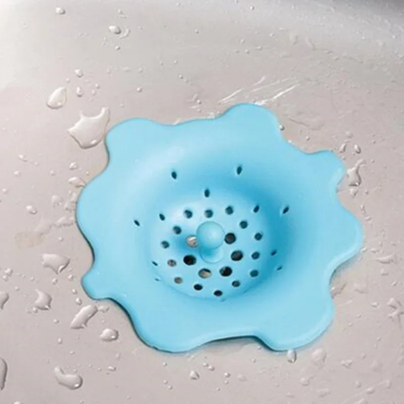 Creative Silicone Kitchen Sink Strainer Filter Round Shape Sewer Drain Cover Stopper