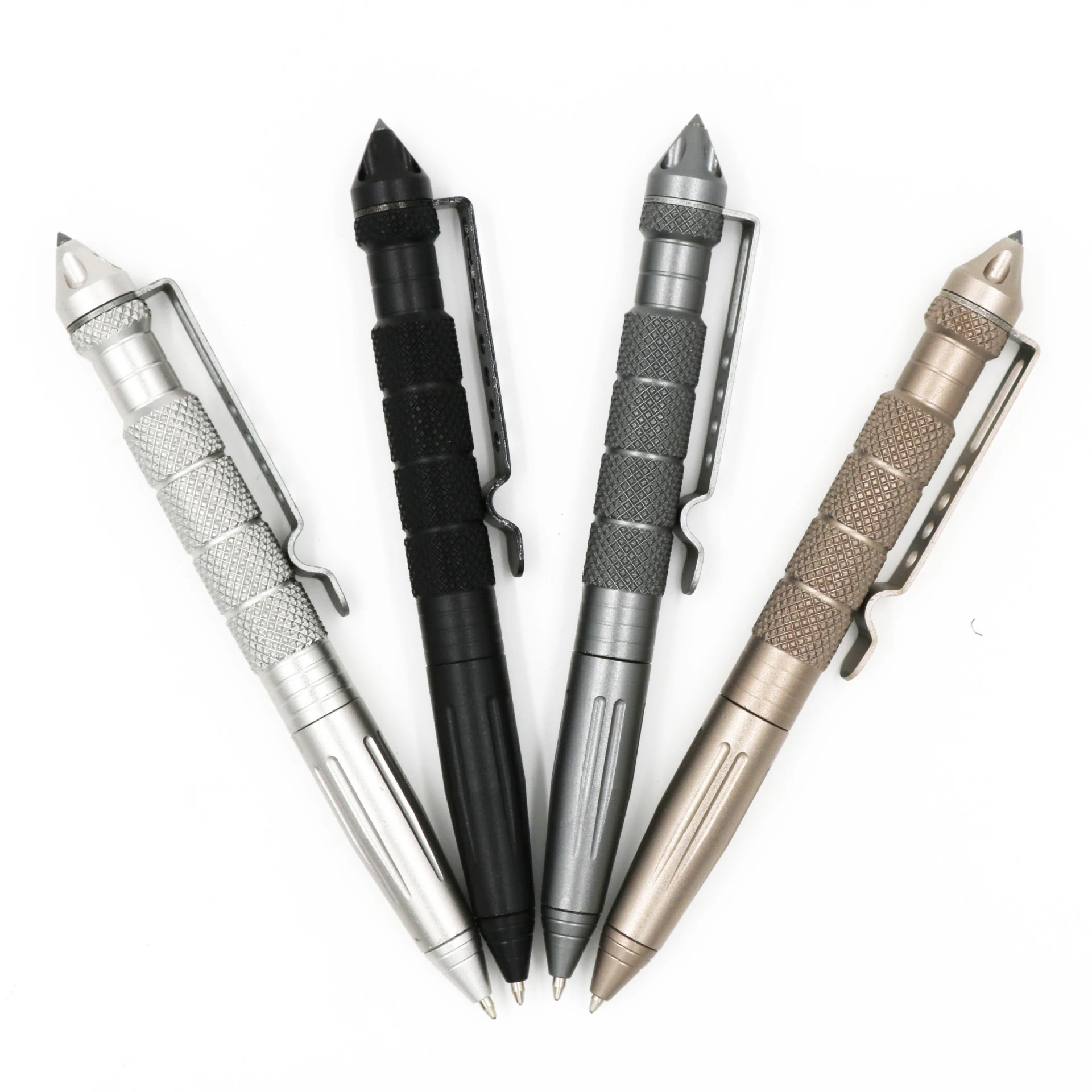Edelstahl Pen Defense Kugelschreiber mit Glasbrecher Selbstverteidigung