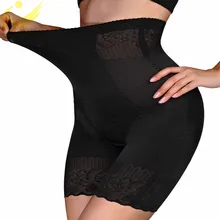 LAZAWG супер эластичные шорты бесшовное корректирующее белье шорты для мальчиков контроль живота бедра стройнее середины высокой талии с кружевной отделкой