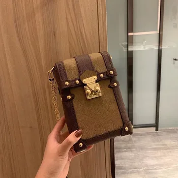 

Brand Women Designer Phone Bag Small Coin Lipstick Bag Purse luxury mono floral ptinted women shoulder bag