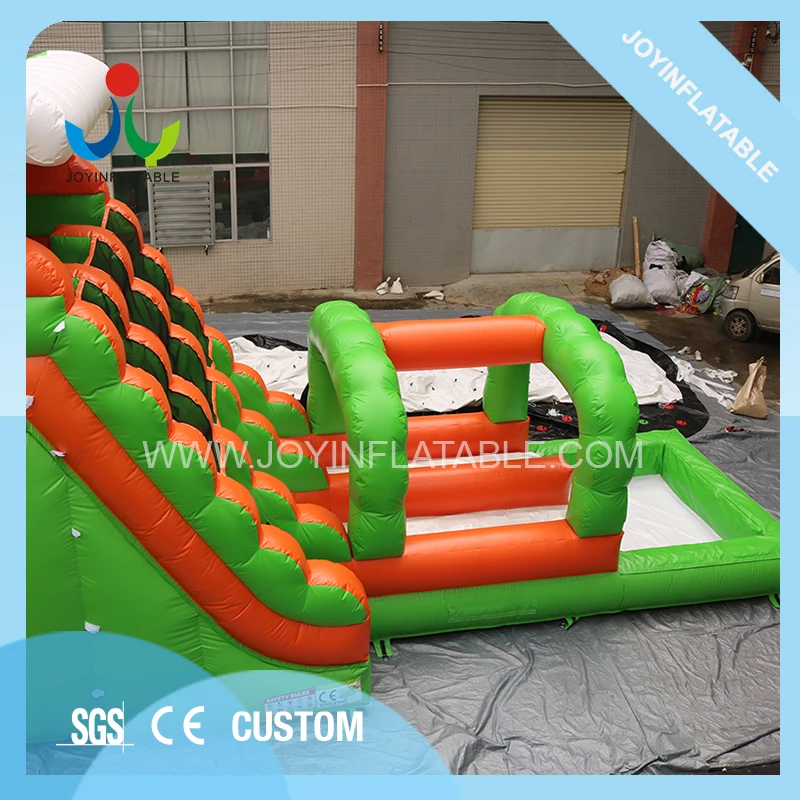 Inflatable Double Lanes Water Slide with Swimming Pool 4