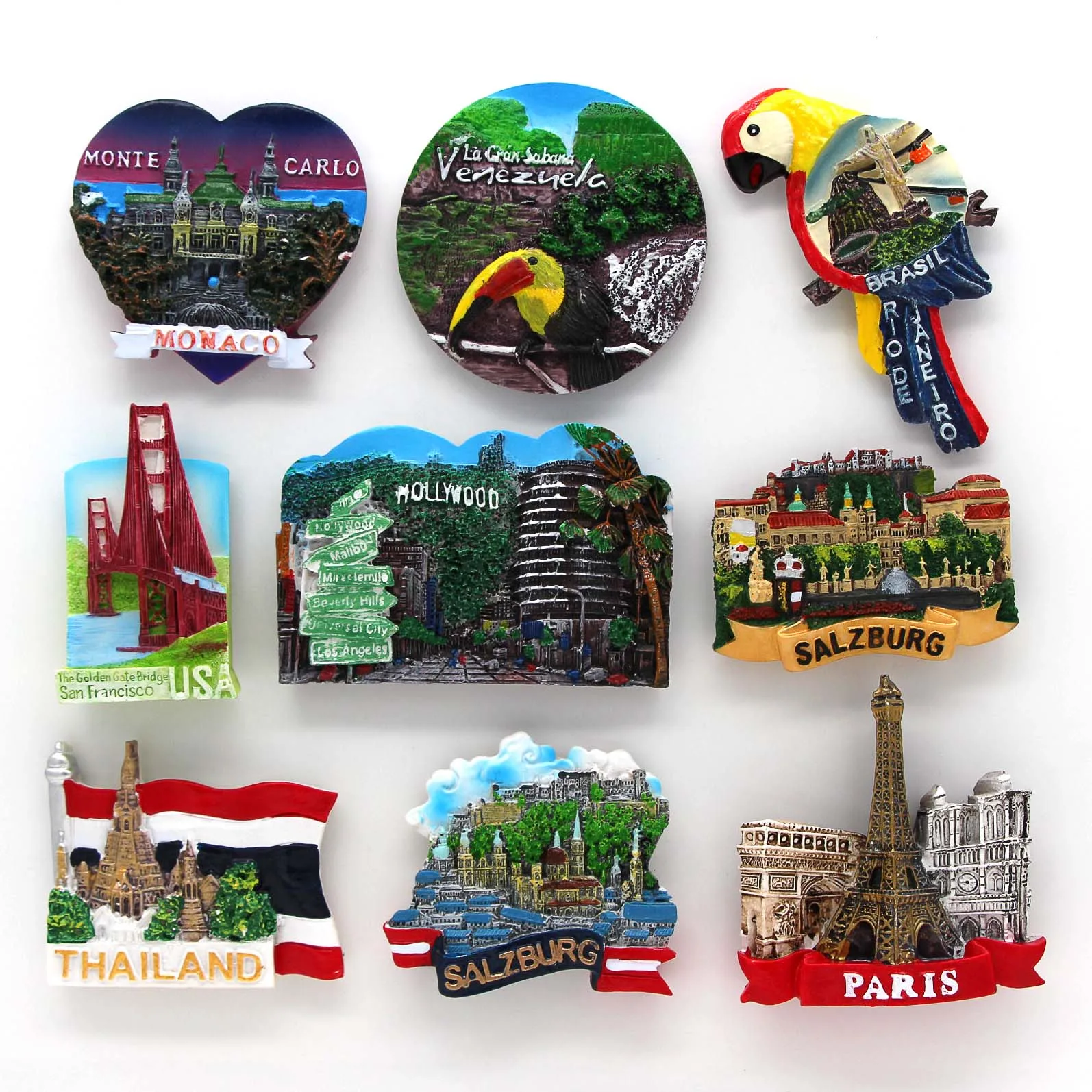 Aimant Frigo Chicago USA – Stade De Baseball 3D – Résine – Souvenir Touristique