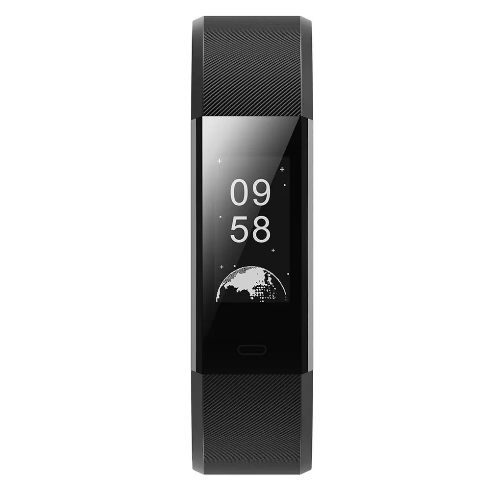 Intelligent Smart Bracelet Watch Color Screen Fitness Tracker IP67 Waterproof Heart Rate Monitor Pedometer Activity Smart Watch - Цвет: black