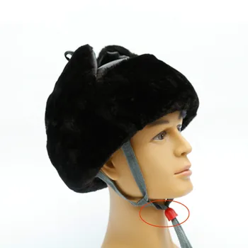 

winter cold-proof cotton safety helmet with long-pile cotton hat ear-protecting and protection-keeping warm-keeping cap
