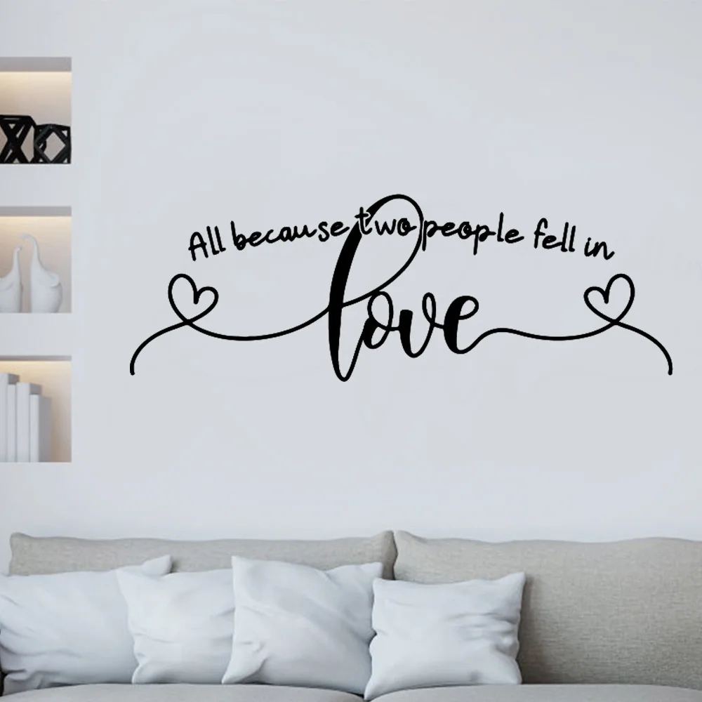 Cartoon Love Wall Decal Art Vinyl Stickers For Kids Rooms Diy Home Decoration Background Drop Shipping | Дом и сад