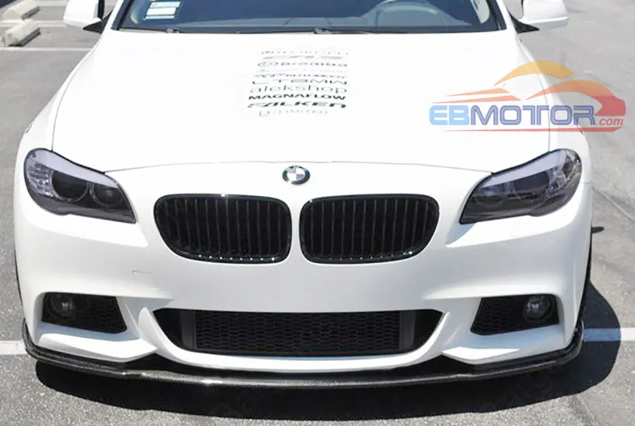 New H styling real carbon fiber front lip spoiler for BMW F10 M sport Mtech bumper 2012UP  B250