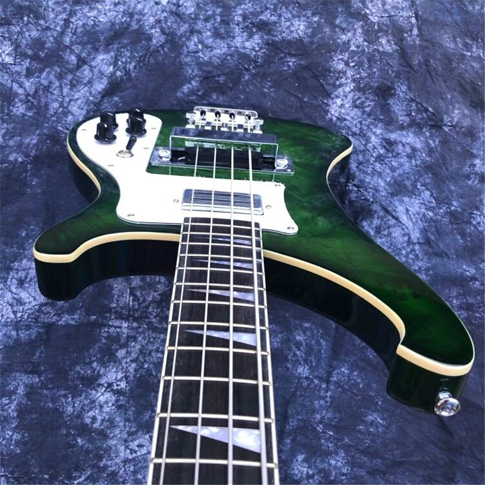 Зеленый Rickenback 4003 fireglo бас-гитара прозрачный 4 струны для гитары Ricken бас Бесплатная
