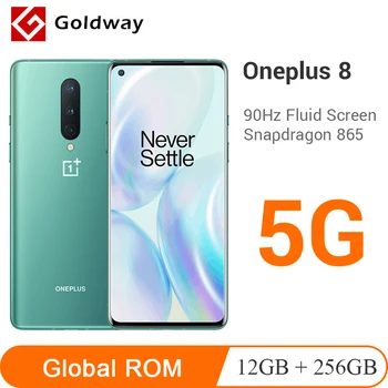 

New OnePlus 8 5G Smartphone 12GB 256GB Snapdragon 865 Octa Core 6.55" 90Hz Fluid AMOLED Screen 48MP Triple Camera NFC 4300mAh
