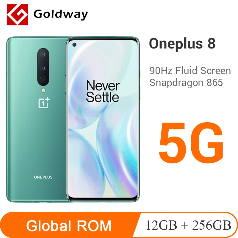 Новый смартфон OnePlus 8 5G 12 Гб 256 ГБ Восьмиядерный процессор Snapdragon 865 экран 6 55 дюйма 90