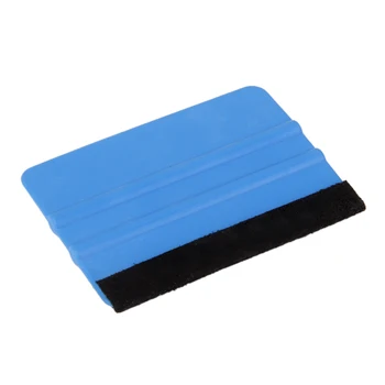 

Felt Edge Squeegee Scraper Wrap Wrapping Tool for Car Van Bike - Blue