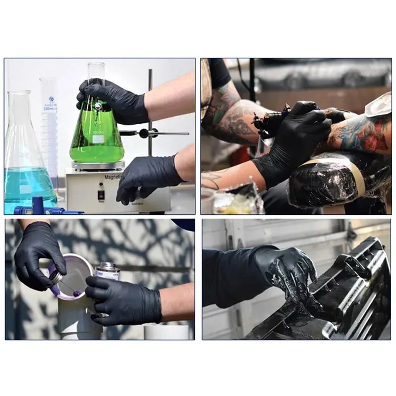 100 шт одноразовые перчатки 9 дюймов рабочие перчатки