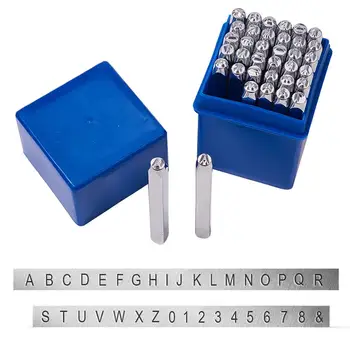 

36 Pcs Letter and Number Metal Stamp Set