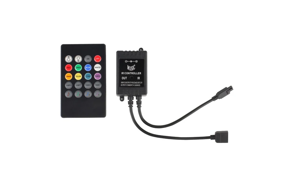 Музыкальный RGB контроллер Диммер Светодиодная лента светильник 20key пульт дистанционного управления голосовым датчиком контроллер для SMD 5050 3528 Светодиодный ленточный светильник