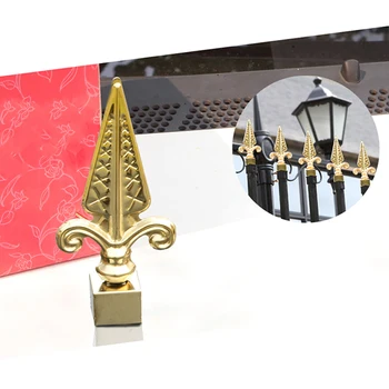 

Freeshipping 140mm TitaniumGold Color Decoration Handrail Armrest Stair Fence Gate Door Top Tip Parts Head for Outdoor or Indoor