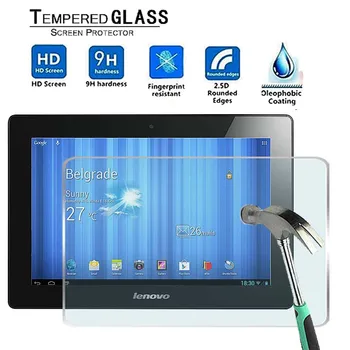 

For Lenovo Ideatab S6000 10.1" -Premium Tablet 9H Tempered Glass Screen Protector Film Protector Guard Cover