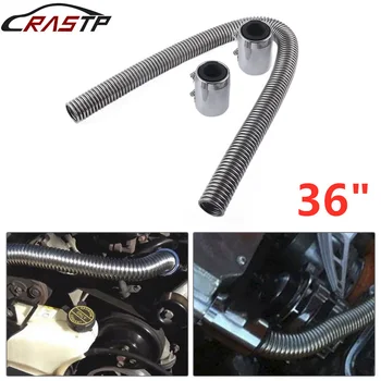 

Universal Flexible Car Stainless Steel Radiator Flex Coolant Water Hose Kit With Caps Radiator Cover Anti-corrosion RS-RC001-93