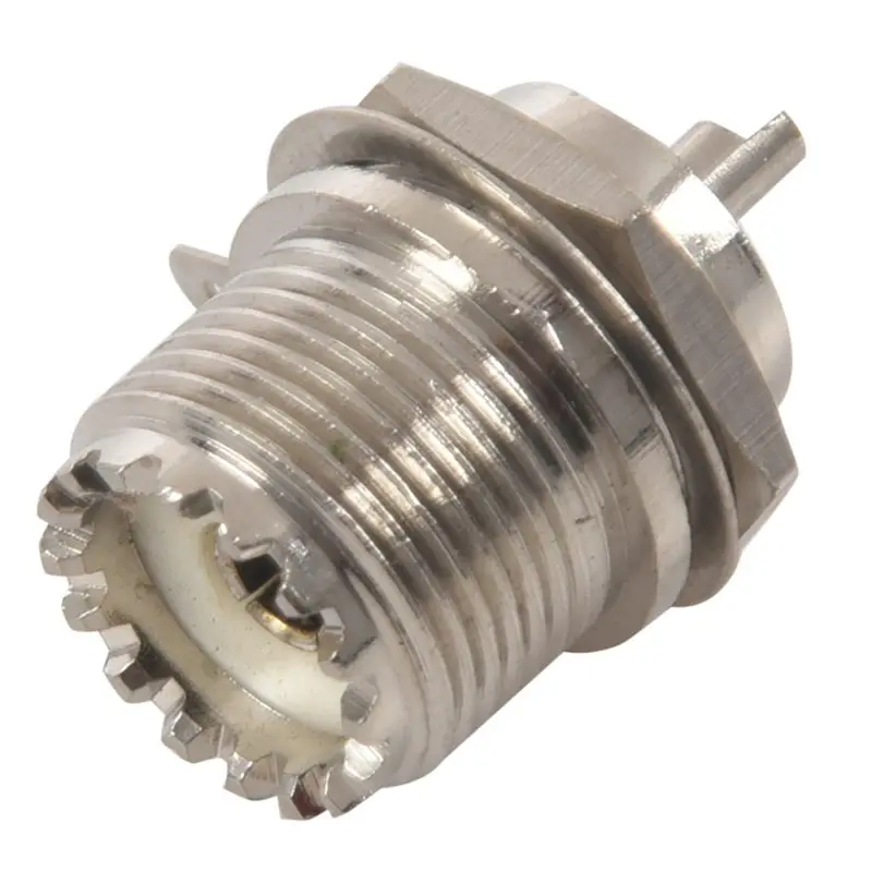 UHF Female SO239 Jack переборка припоя Панель Крепление прямой коннектор RF
